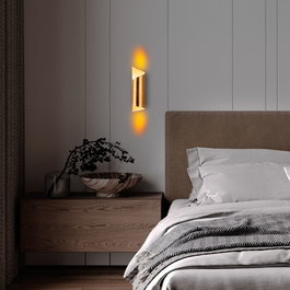 Opviq Lámpara de Pared Kıvrık Dorado